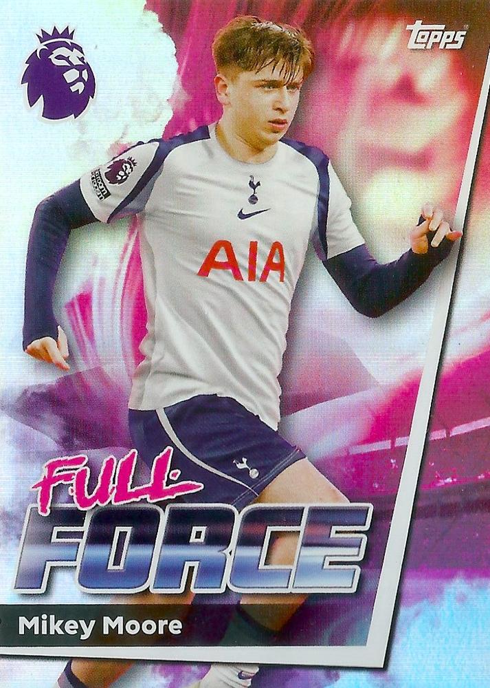 Fodbold kort Topps Premier League 2025/2026 - Full Force Mikey Moore - Pokedexet