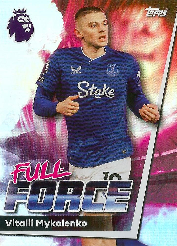 Fodbold kort Topps Premier League 2025/2026 - Full Force Vitalii Mykolenko - Pokedexet
