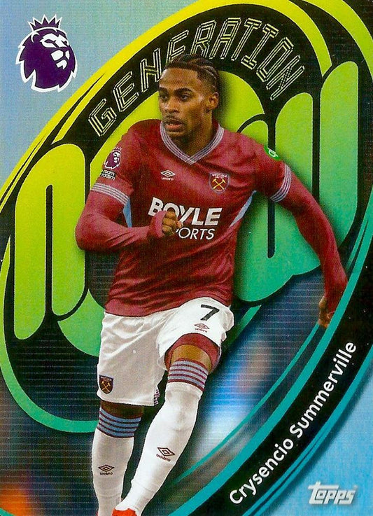 Fodbold kort Topps Premier League 2025/2026 - Generation Now Crysencio Summerville - Pokedexet