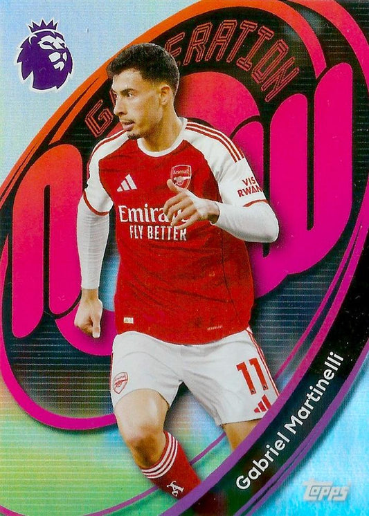 Fodbold kort Topps Premier League 2025/2026 - Generation Now Gabriel Martinelli - Pokedexet