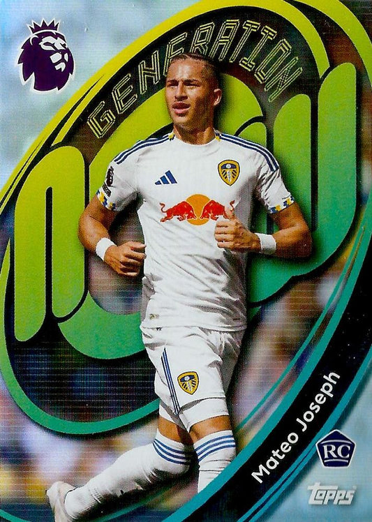Fodbold kort Topps Premier League 2025/2026 - Generation Now Mateo Joseph - Pokedexet