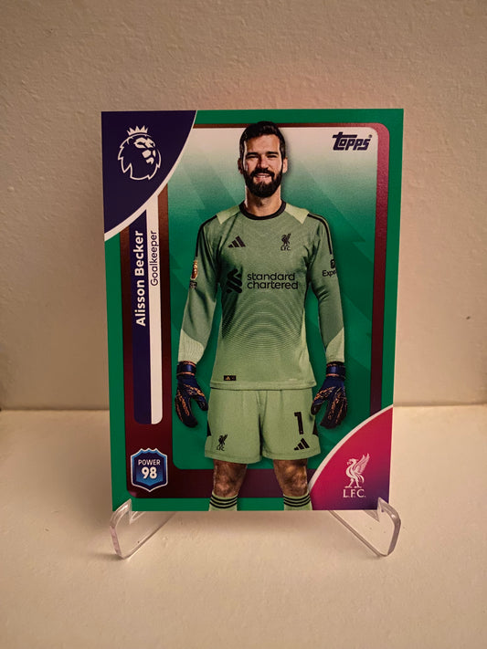 Topps Premier League 2025/2026 Green Parallel Alisson Becker
