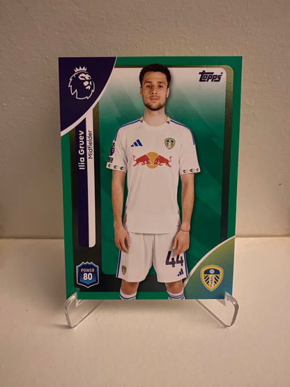Fodbold kort Topps Premier League 2025/2026 - Green Parallel Ilia Gruev - Pokedexet