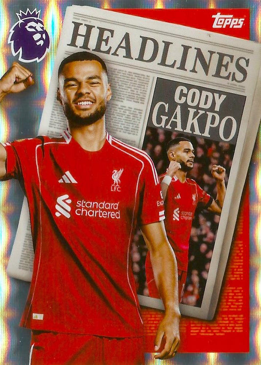 Fodbold kort Topps Premier League 2025/2026 - Headlines Cody Gakpo - Pokedexet