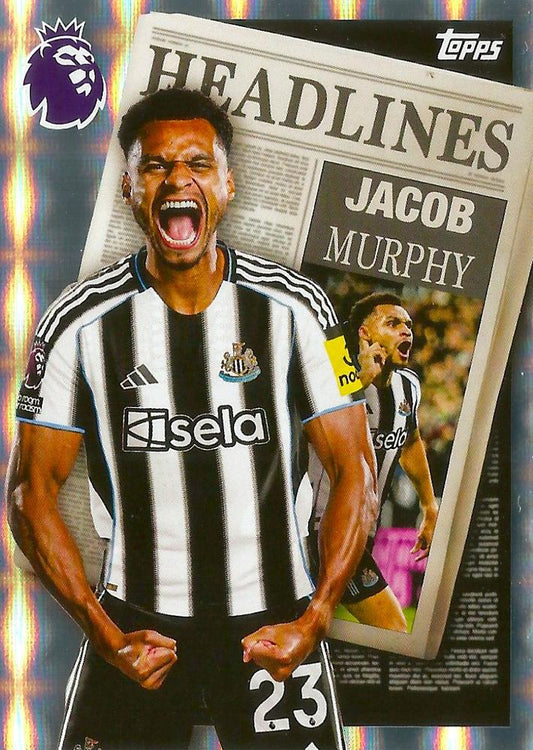 Fodbold kort Topps Premier League 2025/2026 - Headlines Jacob Murphy - Pokedexet