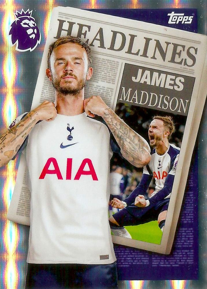 Fodbold kort Topps Premier League 2025/2026 - Headlines James Maddison - Pokedexet