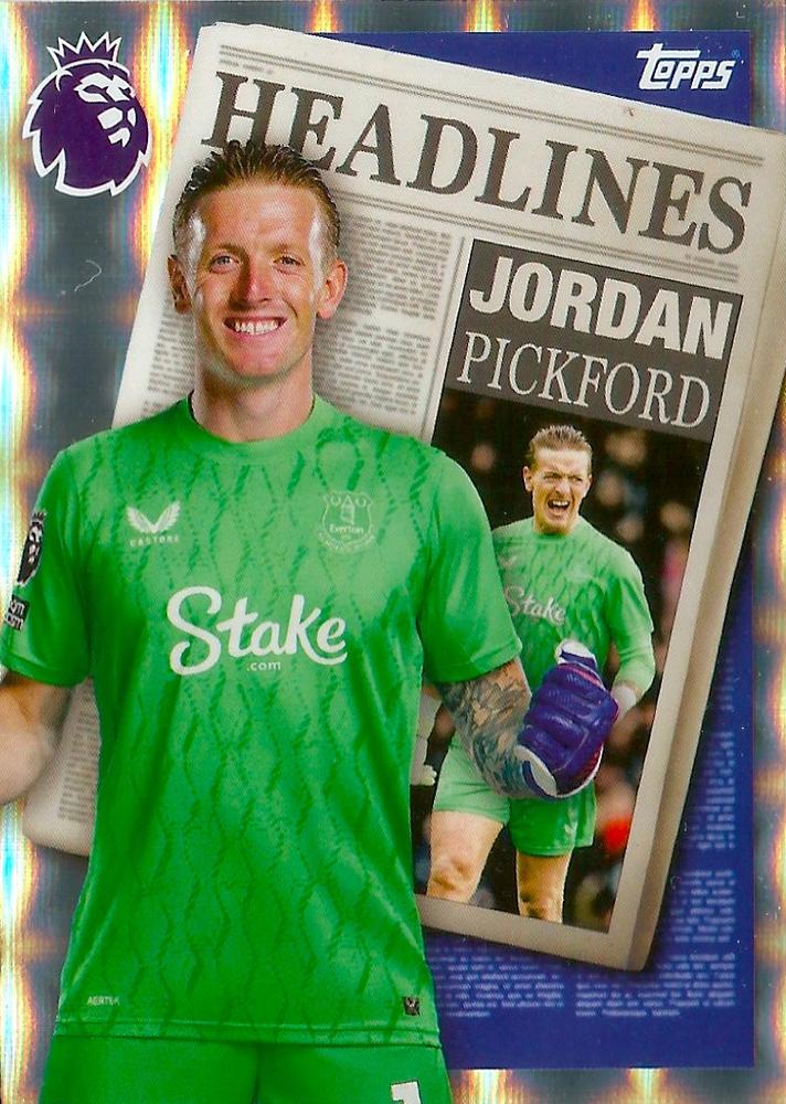 Fodbold kort Topps Premier League 2025/2026 - Headlines Jordan Pickford - Pokedexet