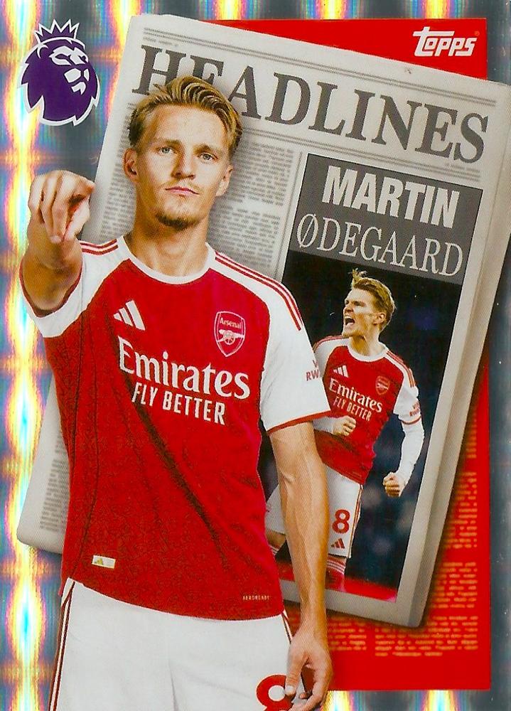 Fodbold kort Topps Premier League 2025/2026 - Headlines Martin Ødegaard - Pokedexet