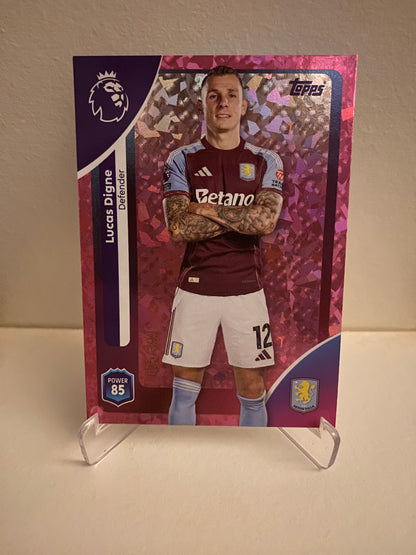Topps Premier League 2025/2026 Pink Parallel Lucas Digne 005/399