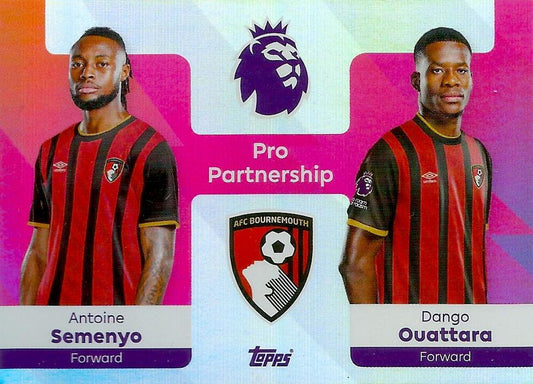 Fodbold kort Topps Premier League 2025/2026 - Pro Partnership Antoine Semenyo/Dango Ouattara - Pokedexet