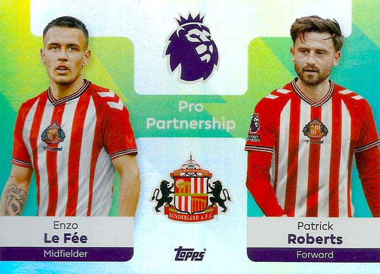 Fodbold kort Topps Premier League 2025/2026 - Pro Partnership Enzo Le Fee/Patrick Roberts - Pokedexet
