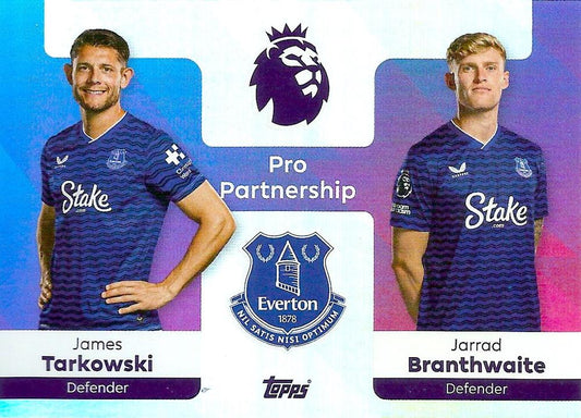 Fodbold kort Topps Premier League 2025/2026 - Pro Partnership James Tarkowski/Jarrad Branthwaite - Pokedexet