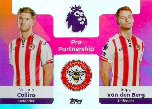 Fodbold kort Topps Premier League 2025/2026 - Pro Partnership Nathan Collins/Sepp Van Den Berg - Pokedexet