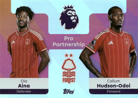 Fodbold kort Topps Premier League 2025/2026 - Pro Partnership Ola Aina/ Callum Hudson-Odoi - Pokedexet