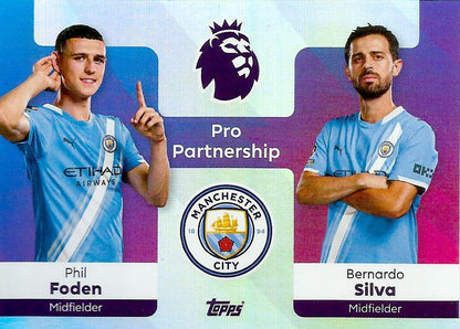 Fodbold kort Topps Premier League 2025/2026 - Pro Partnership Phil Foden/Bernardo Silva - Pokedexet