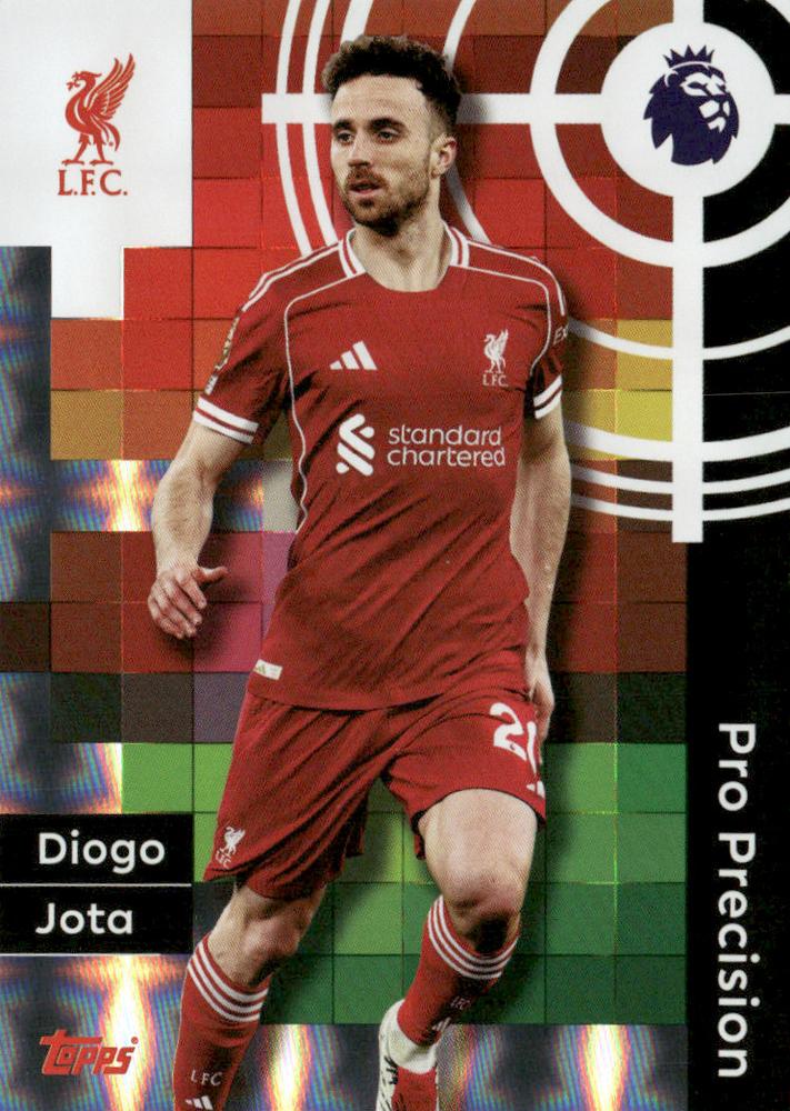 Fodbold kort Topps Premier League 2025/2026 - Pro Precision Diogo Jota - Pokedexet