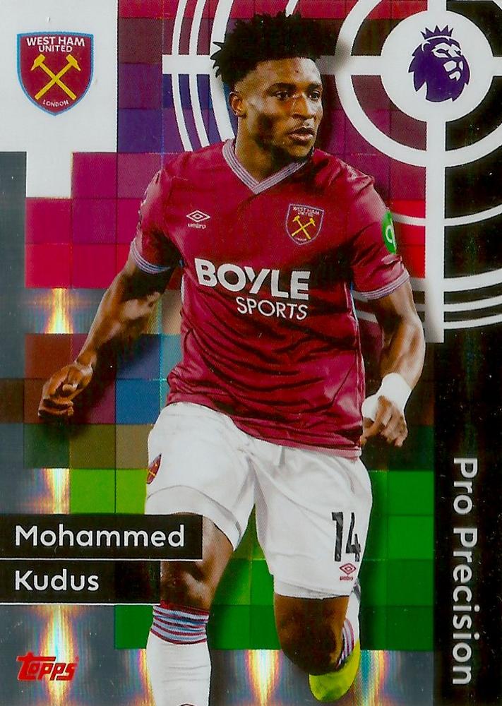 Fodbold kort Topps Premier League 2025/2026 - Pro Precision Mohammed Kudus - Pokedexet