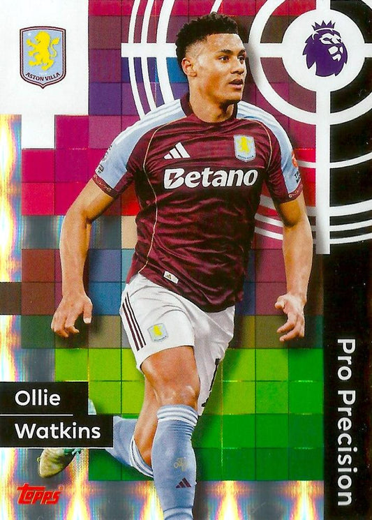 Fodbold kort Topps Premier League 2025/2026 - Pro Precision Ollie Watkins - Pokedexet