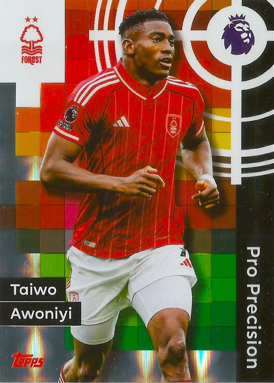 Fodbold kort Topps Premier League 2025/2026 - Pro Precision Taiwo Awoniyi - Pokedexet