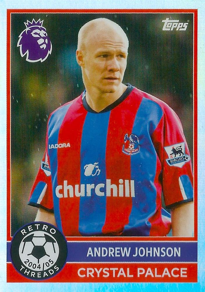 Fodbold kort Topps Premier League 2025/2026 - Retro Threads Andrew Johnson - Pokedexet