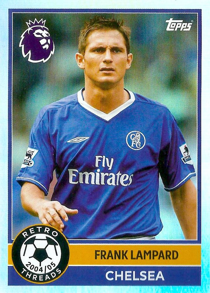 Fodbold kort Topps Premier League 2025/2026 - Retro Threads Frank Lampard - Pokedexet