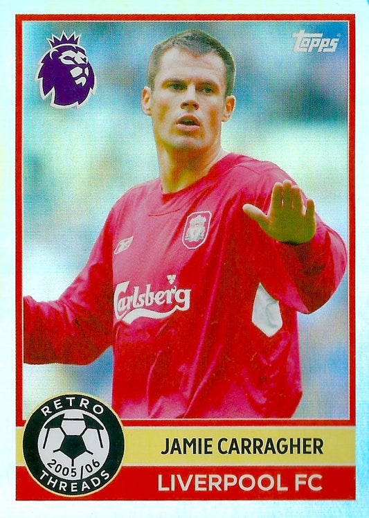 Fodbold kort Topps Premier League 2025/2026 - Retro Threads Jamie Carragher - Pokedexet