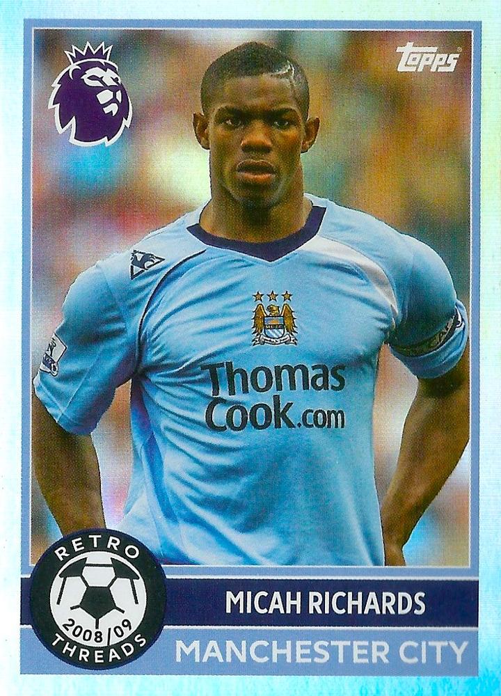 Fodbold kort Topps Premier League 2025/2026 - Retro Threads Micah Richards - Pokedexet