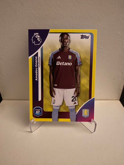 Topps Premier League 2025/2026 Yellow Parallel Amadou Onana