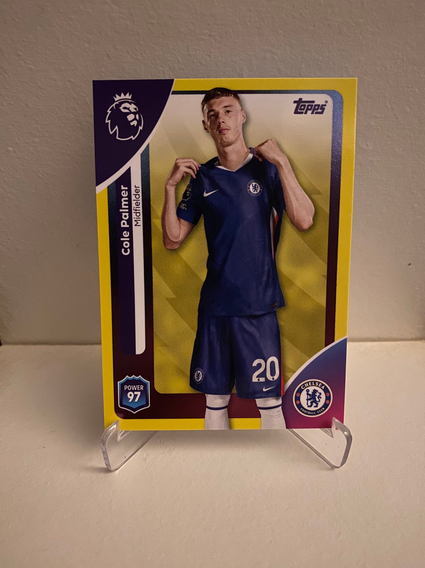 Fodbold kort Topps Premier League 2025/2026 - Yellow Parallel Cole Palmer - Pokedexet