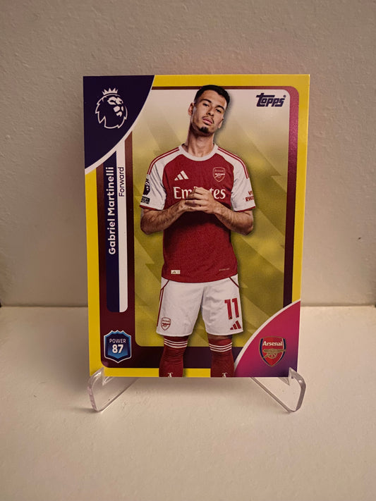 Topps Premier League 2025/2026 Yellow Parallel Gabriel Martinelli