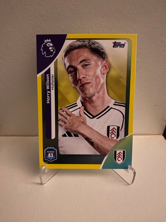 Fodbold kort Topps Premier League 2025/2026 - Yellow Parallel Harry Wilson - Pokedexet