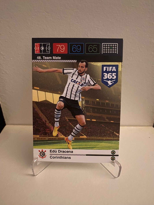 Fodbold kort Panini Adrenalyn XL FIFA 365 Nordic Edition 2015 - Corinthians Edu Dracena - Pokedexet