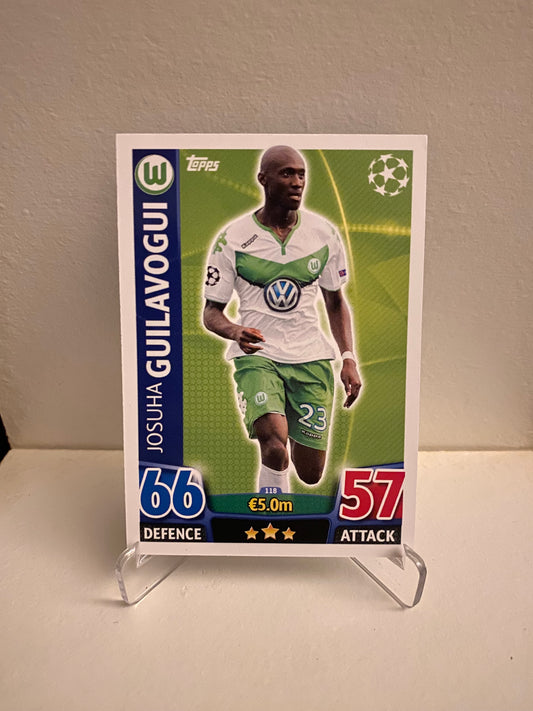 opps Match Attax UEFA Champions League 2015/2016 Wolfsburg Josuha Guilavogui